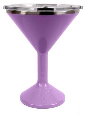 Orca Lavender Martini Insulated Metal Tumbler 7” tall